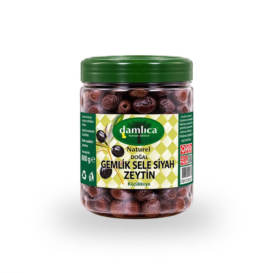 1 Lik Gemlik Tipi Siyah Sele Zeytin