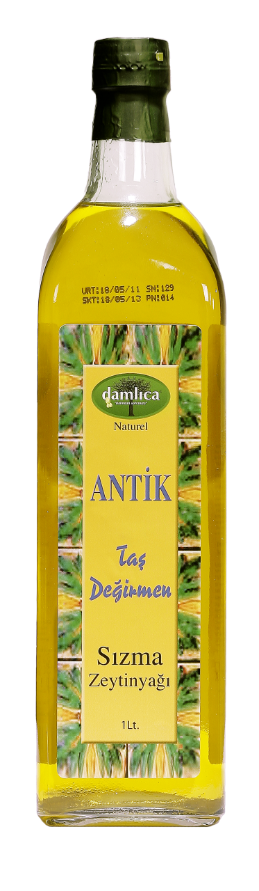1LT CAM ANTİK TAŞ DEĞİRMEN ZEYTİNYAĞI YENİ MAHSUL