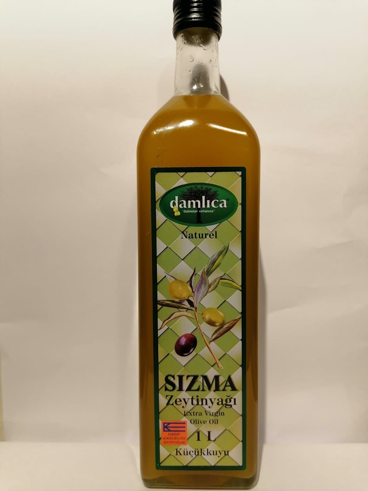 1LT CAM NATUREL SIZMA ZEYTİNYAĞI (FİLTRESİZ)YENİ HASAT