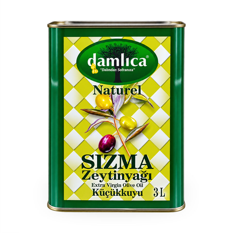 3LT TENEKE NATUREL SIZMA ZEYTİNYAĞI YENİ HASAT